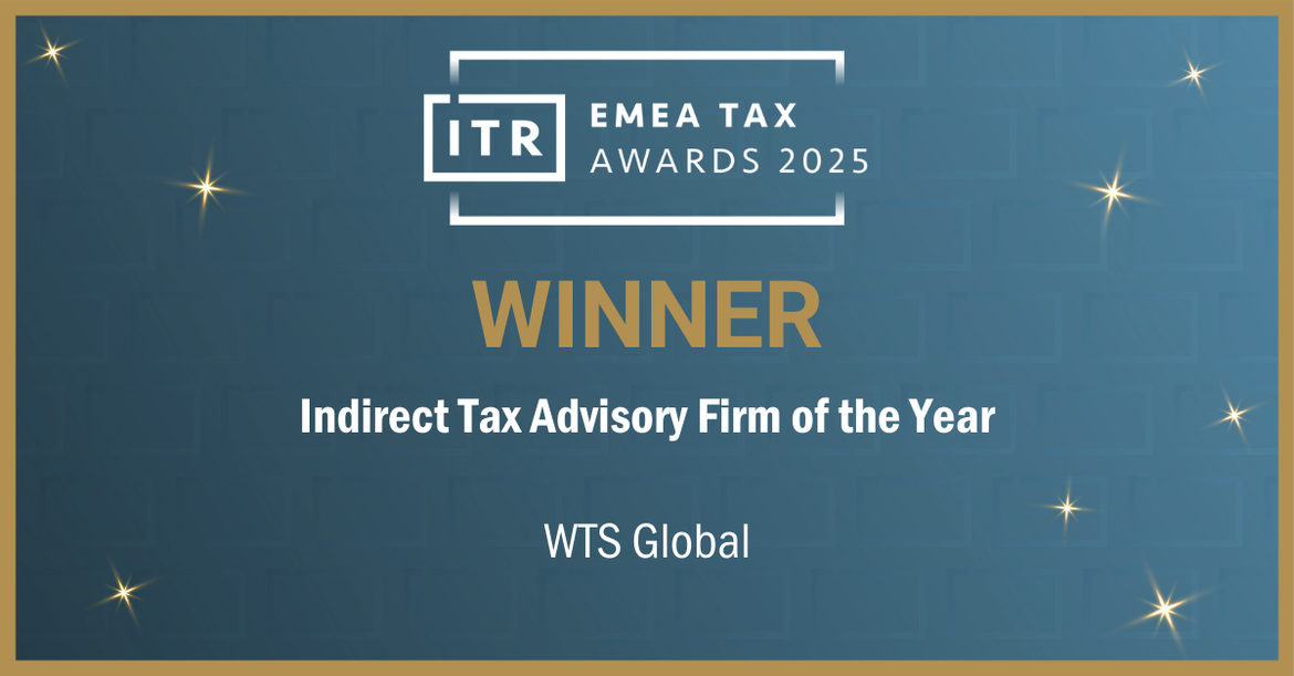 Image of ITR awards with WTS Global