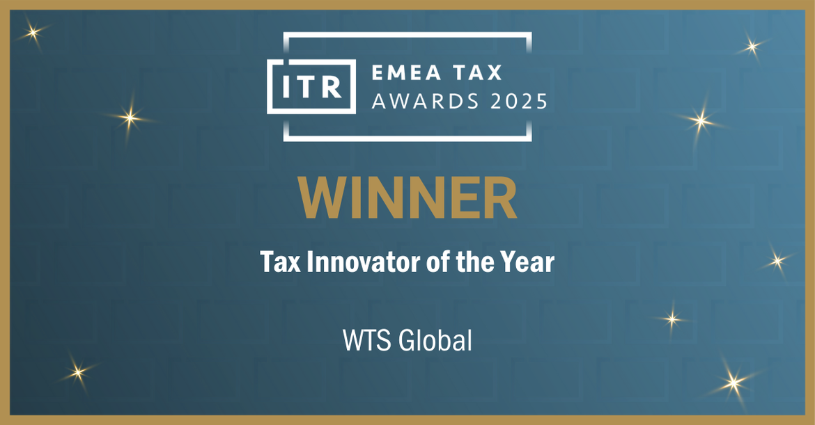 Image of ITR awards with WTS Global